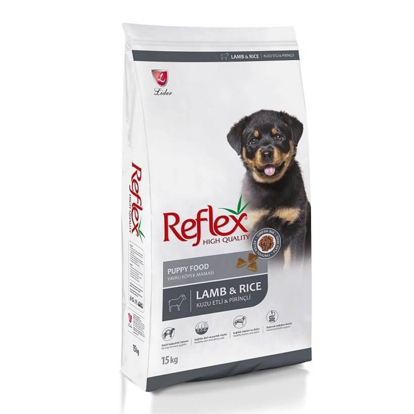 Reflex Kuzu Pirinç Yavru Köpek Maması 15+1 Kg