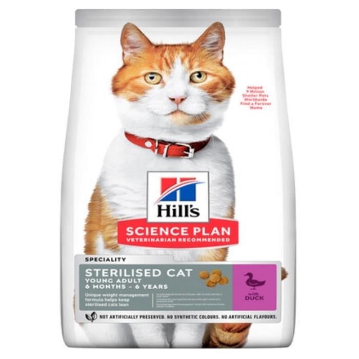 Hill's Science Plan Sterilsed Duck Kedi Maması (1,5 kg)