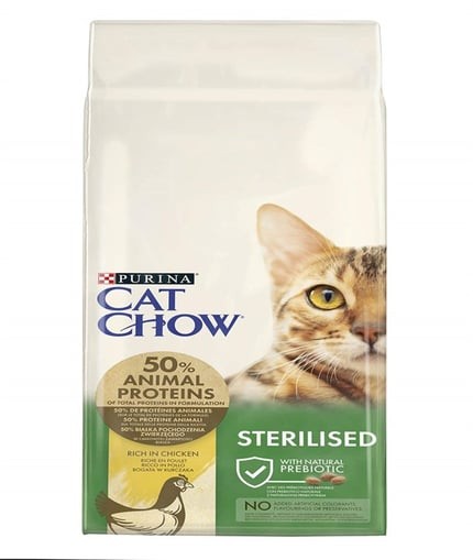 CAT CHOW TAVUKLU STERİL KEDİ MAMASI 15 KG