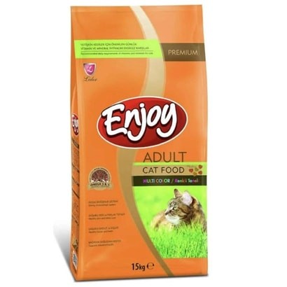 ENJOY MULTICOLOR KEDİ MAMASI 15 KG