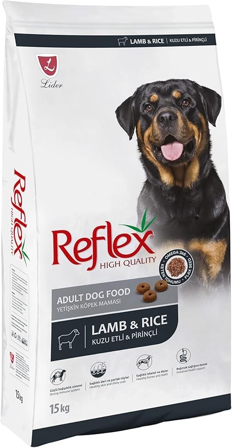 Reflex Kuzu Pirinç Köpek Maması 15+1 Kg