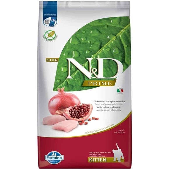 N&D Prime Tavuk ve Nar Kitten Kedi Maması 10 Kg