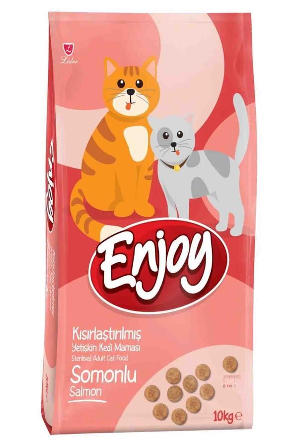 ENJOY SOMONLU KISIR KEDİ MAMASI 10 KG