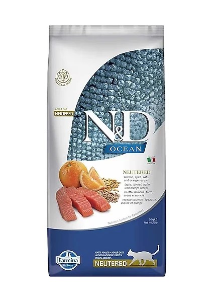 N&D Ocean Portakal Somon Kısır Kedi Maması 10 Kg