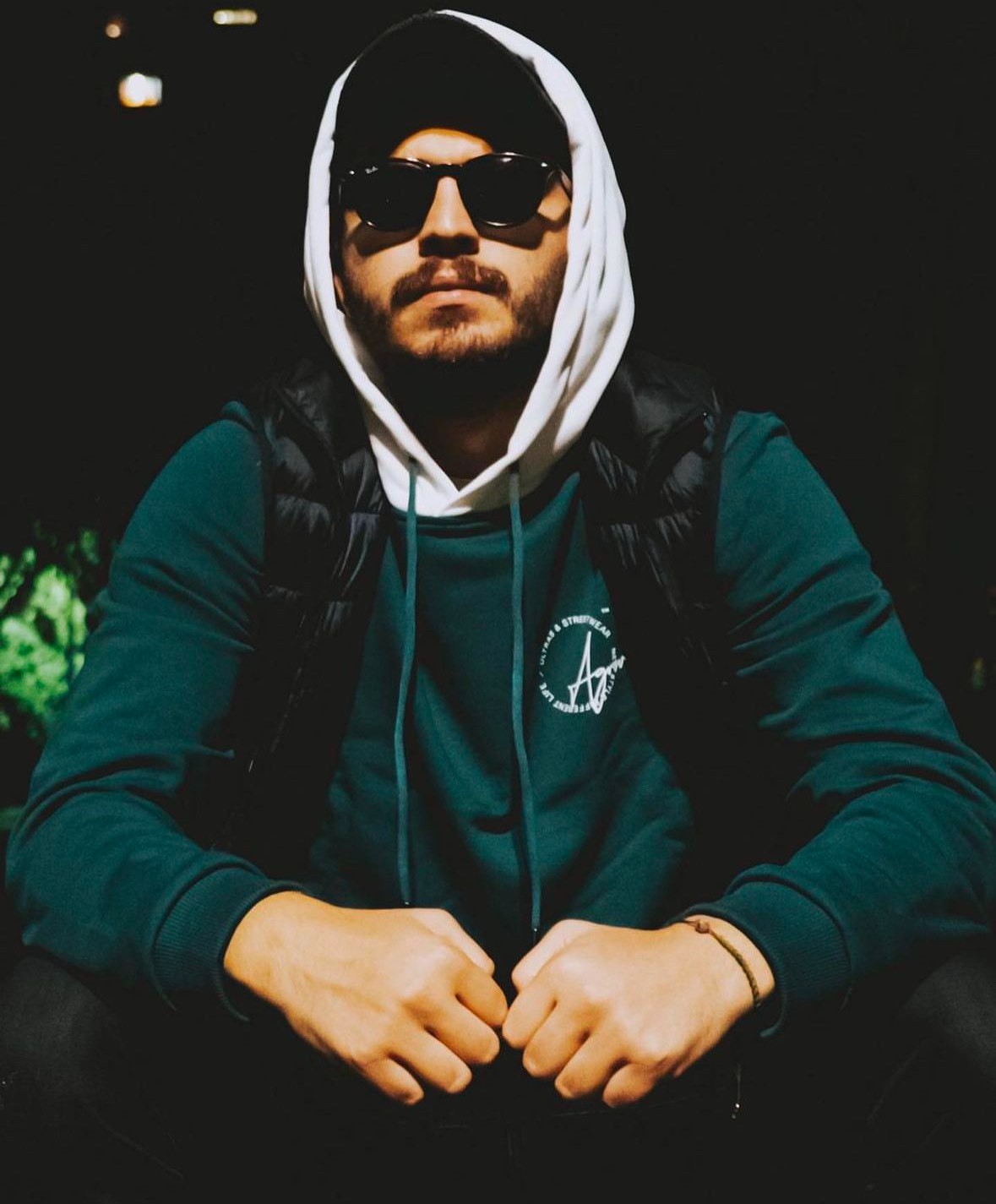 yeşil hoodie