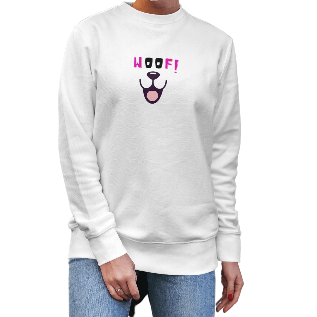 Woof' Köpekli Sweatshirt