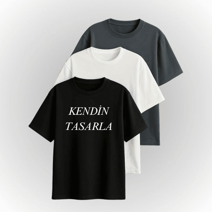 Kendin Tasarla – Unisex Tişört (%100 Pamuk)