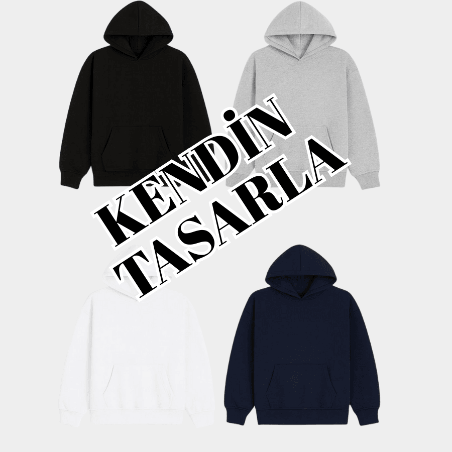 Kendin Tasarla Kapüşonlu Sweatshirt