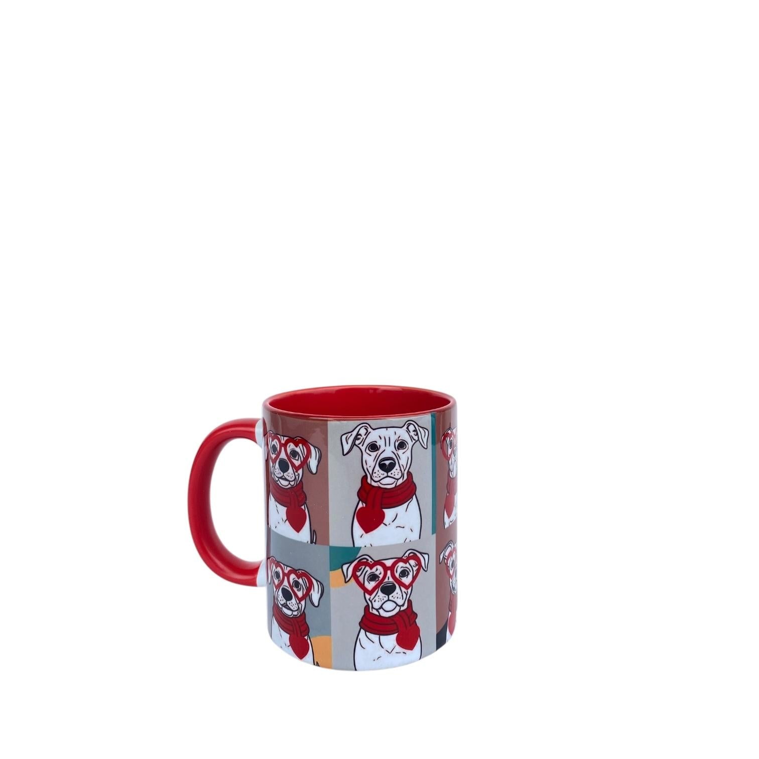 Romantik Köpekler Tasarım Baskı Kupa