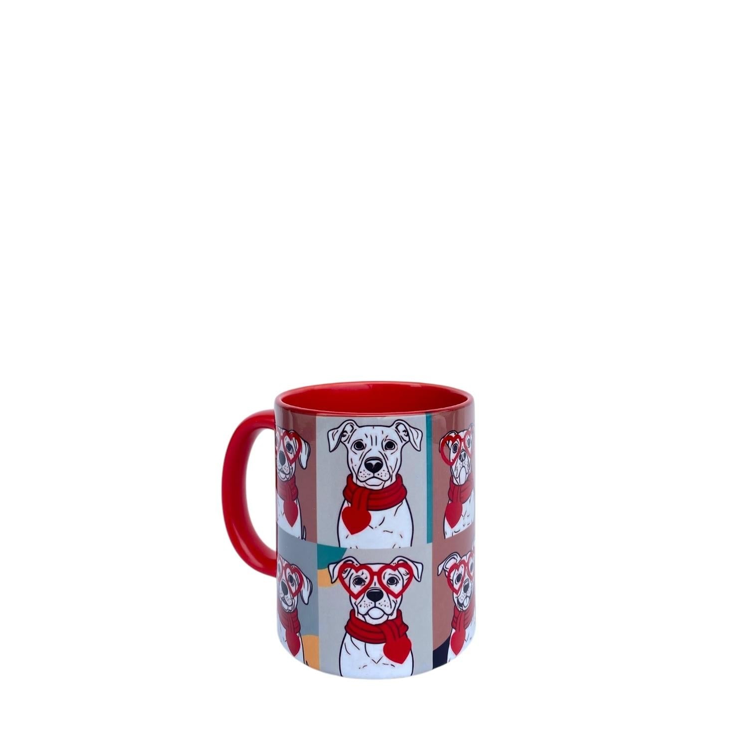Romantik Köpekler Tasarım Baskı Kupa
