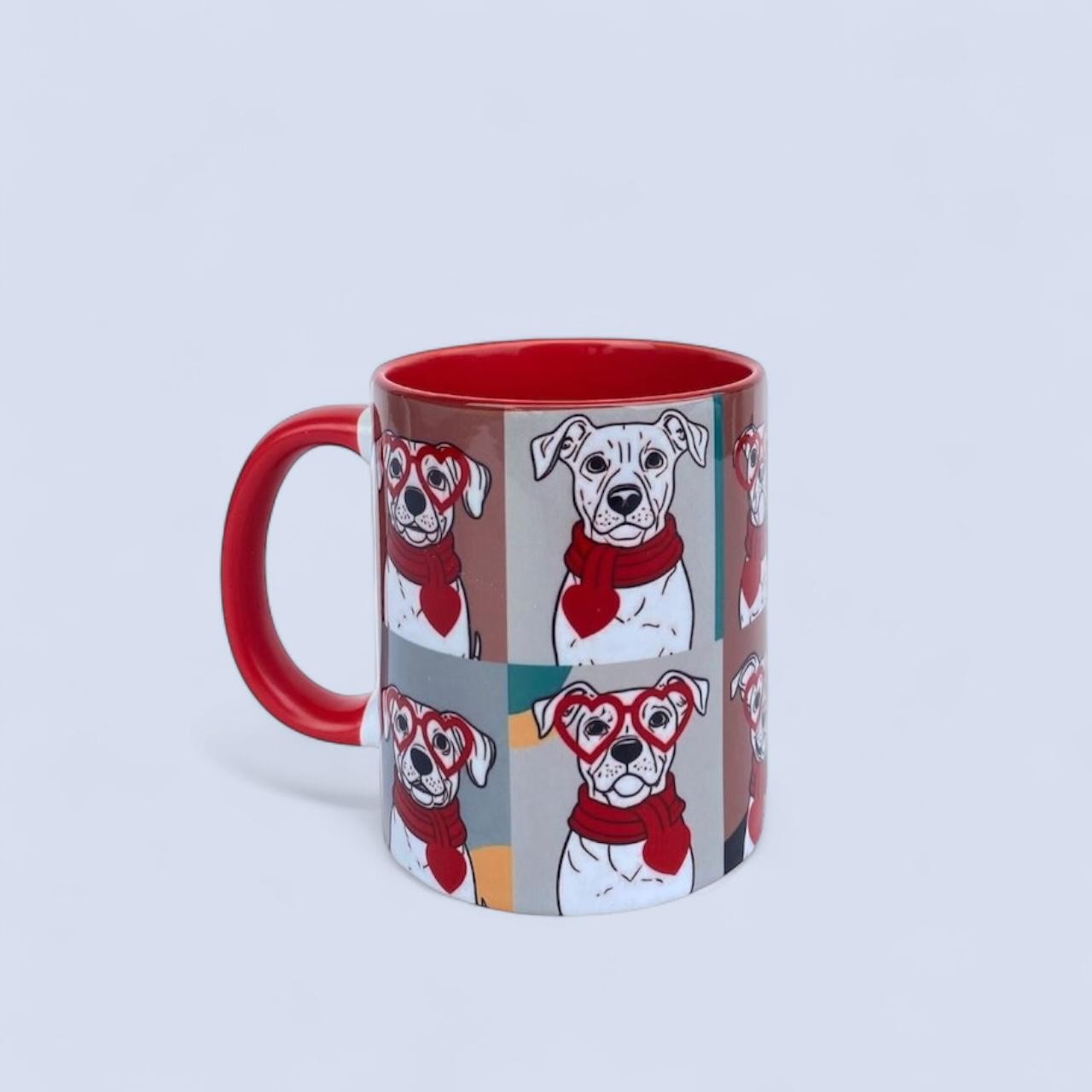 Romantik Köpekler Tasarım Baskı Kupa