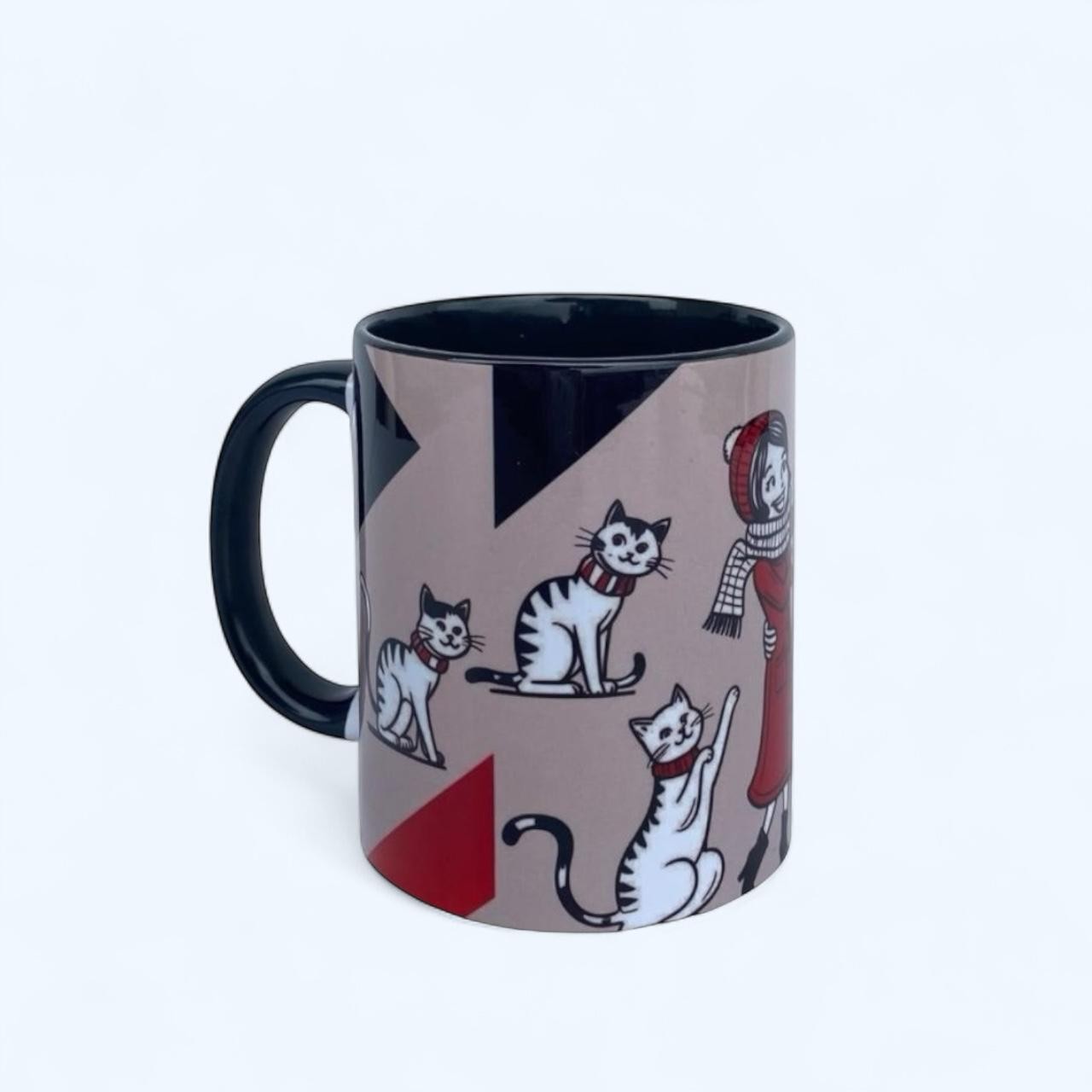 Cat Family Tasarım Baskı Kupa