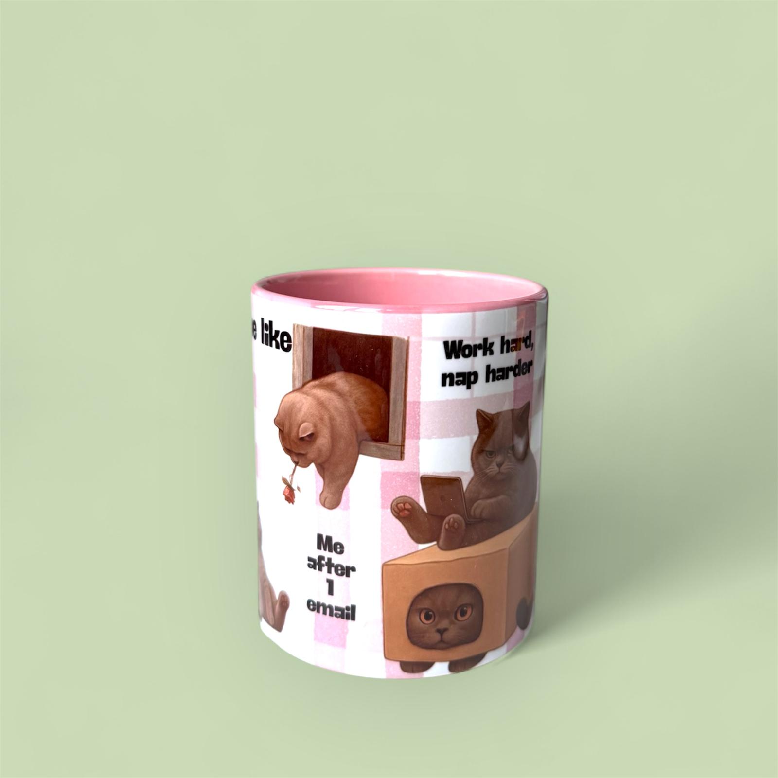 Ofis Kedisi Pembe Kupa