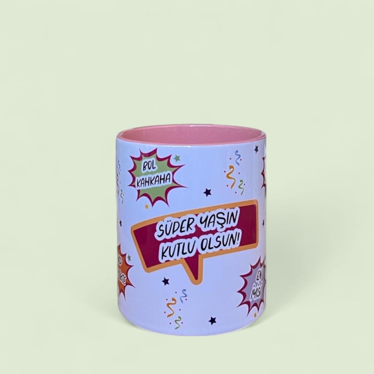 Doğum Günü Dilekleri Pembe Doğum Günü Kupası