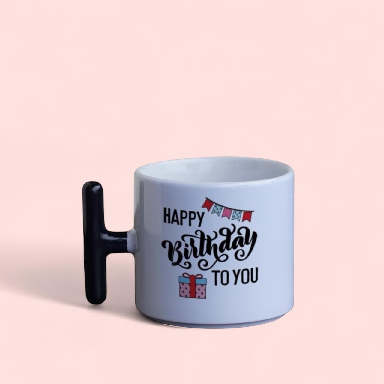 Happy Birthday Mesajlı T Kupa