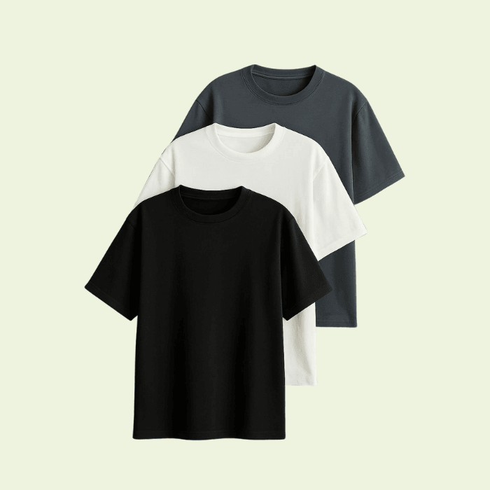 Siyah Relaxed Fit T-shirt (tişört) – Basic Rahat Kalıp %100 Pamuk