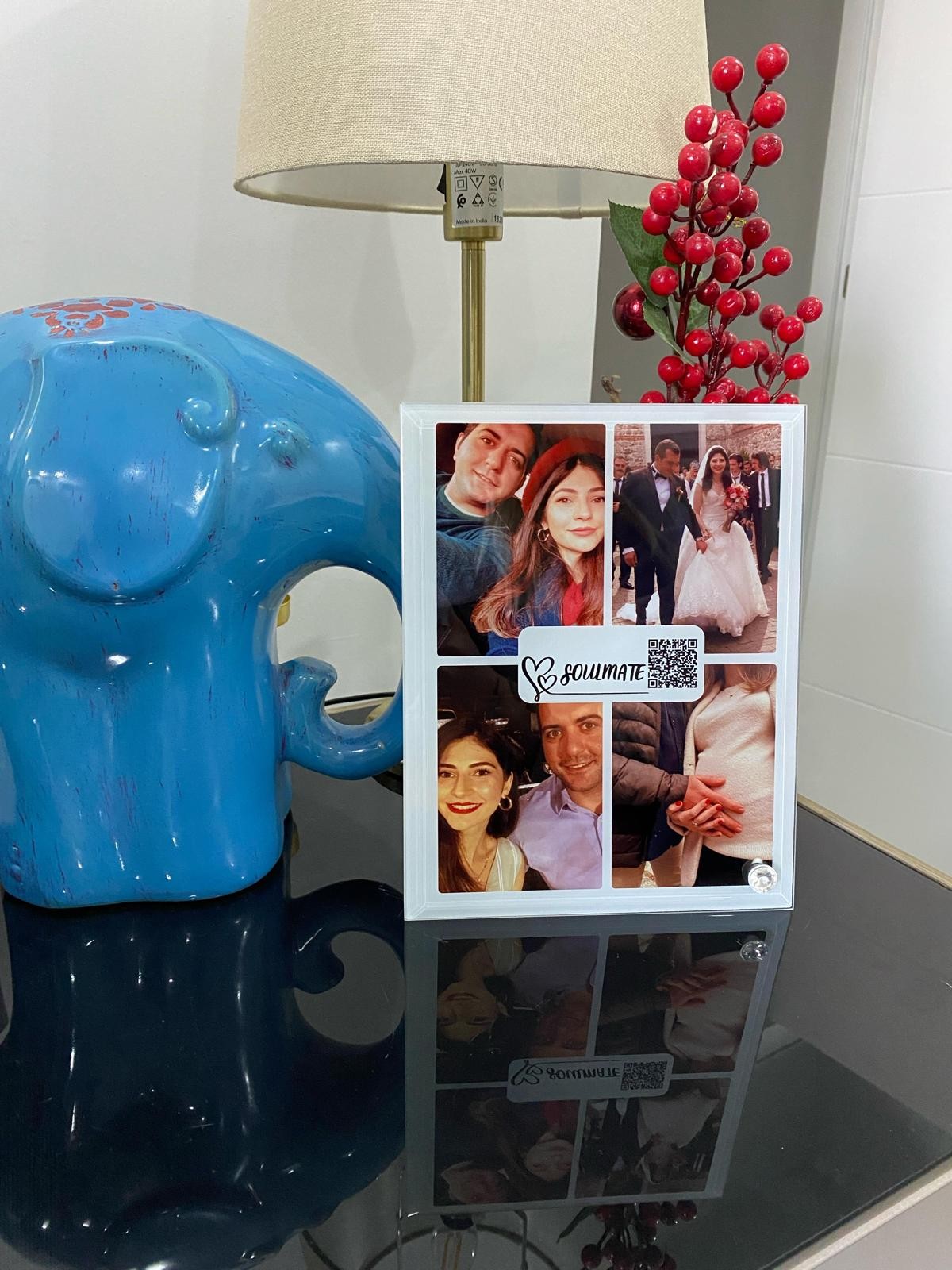 Sevgililer Günü Kişiye Özel Qr Kodlu Cam Çerçeve