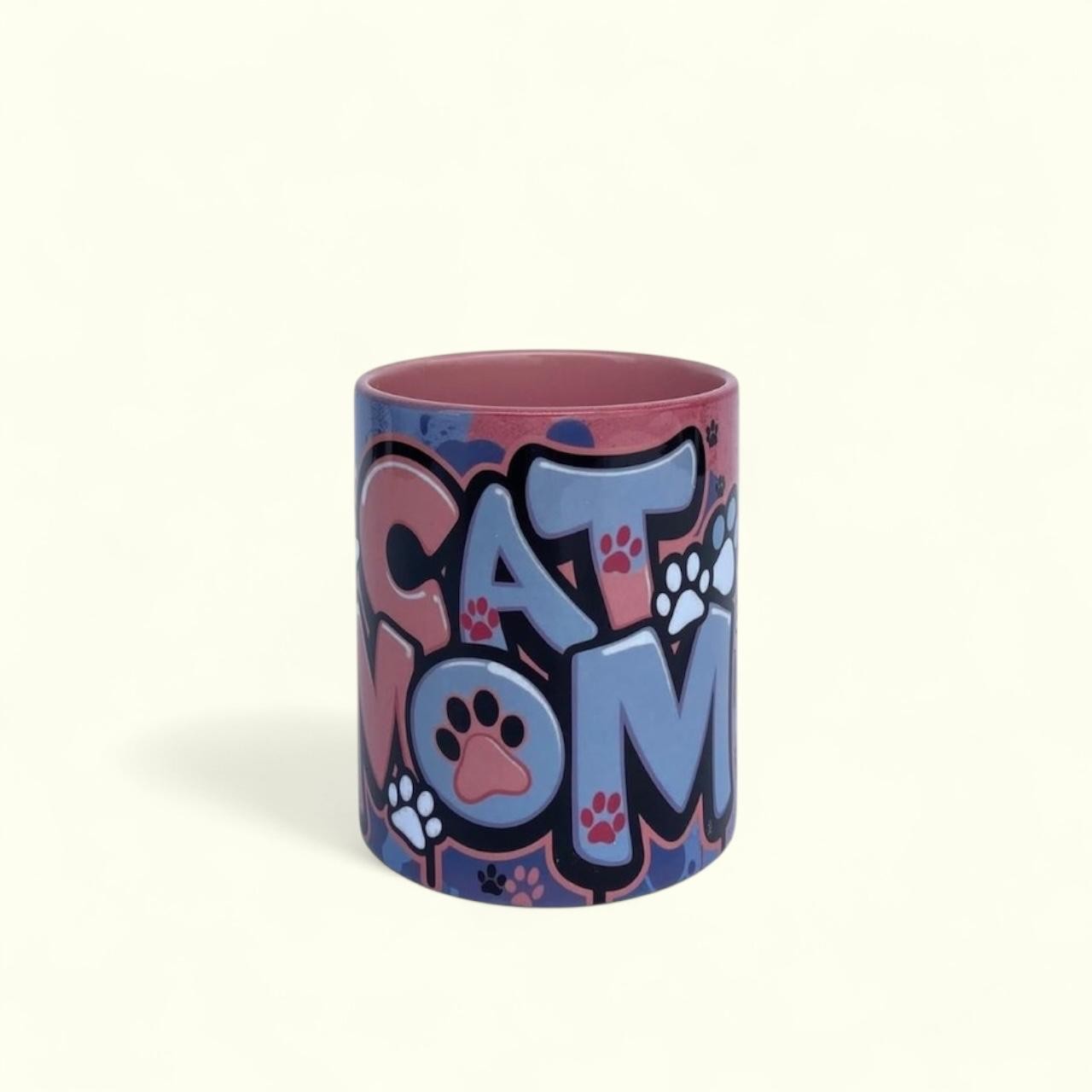 Cat Mom Tasarım Baskılı Kupa