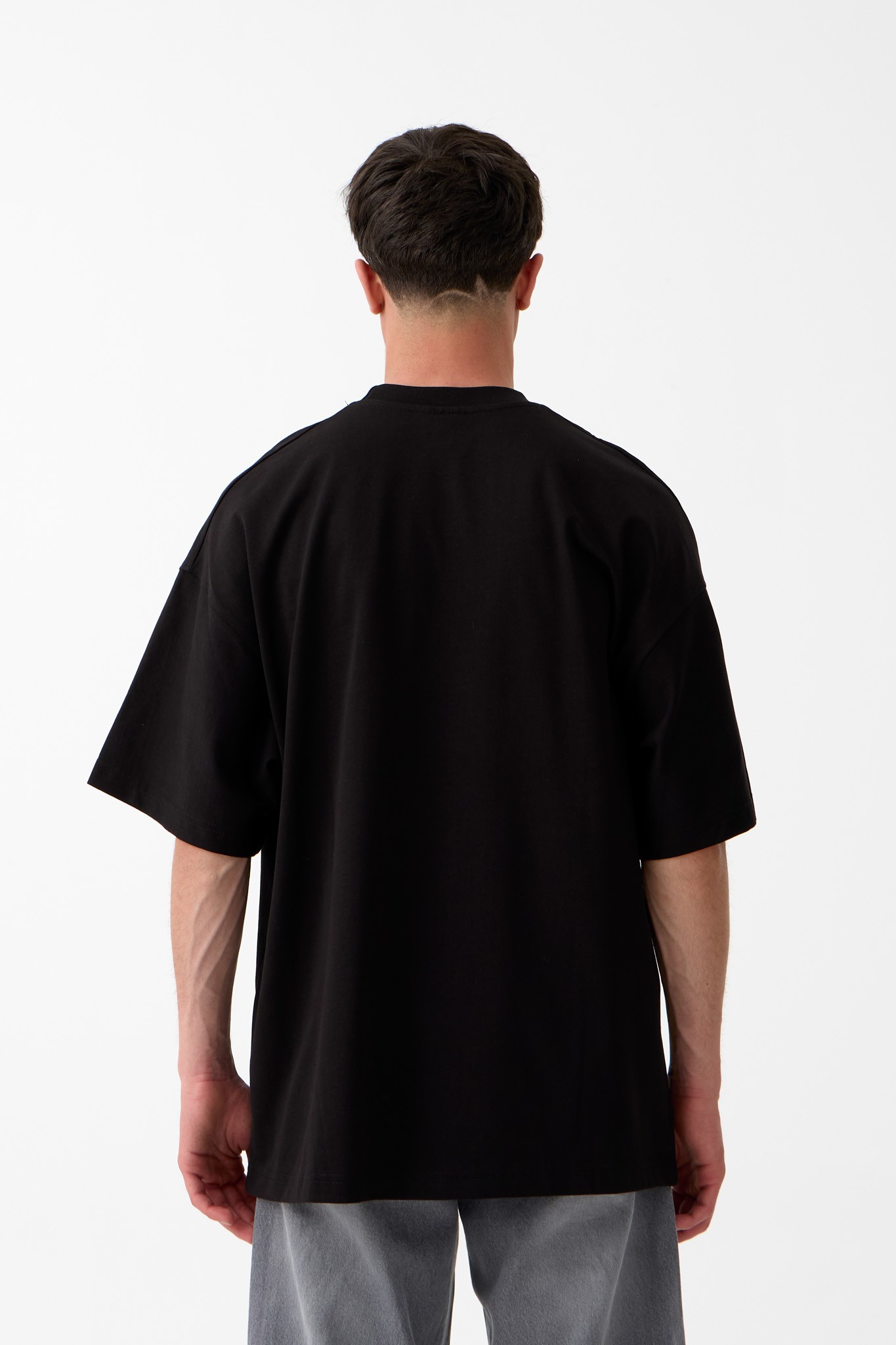 Hümanist Nakışlı Oversize Tişört