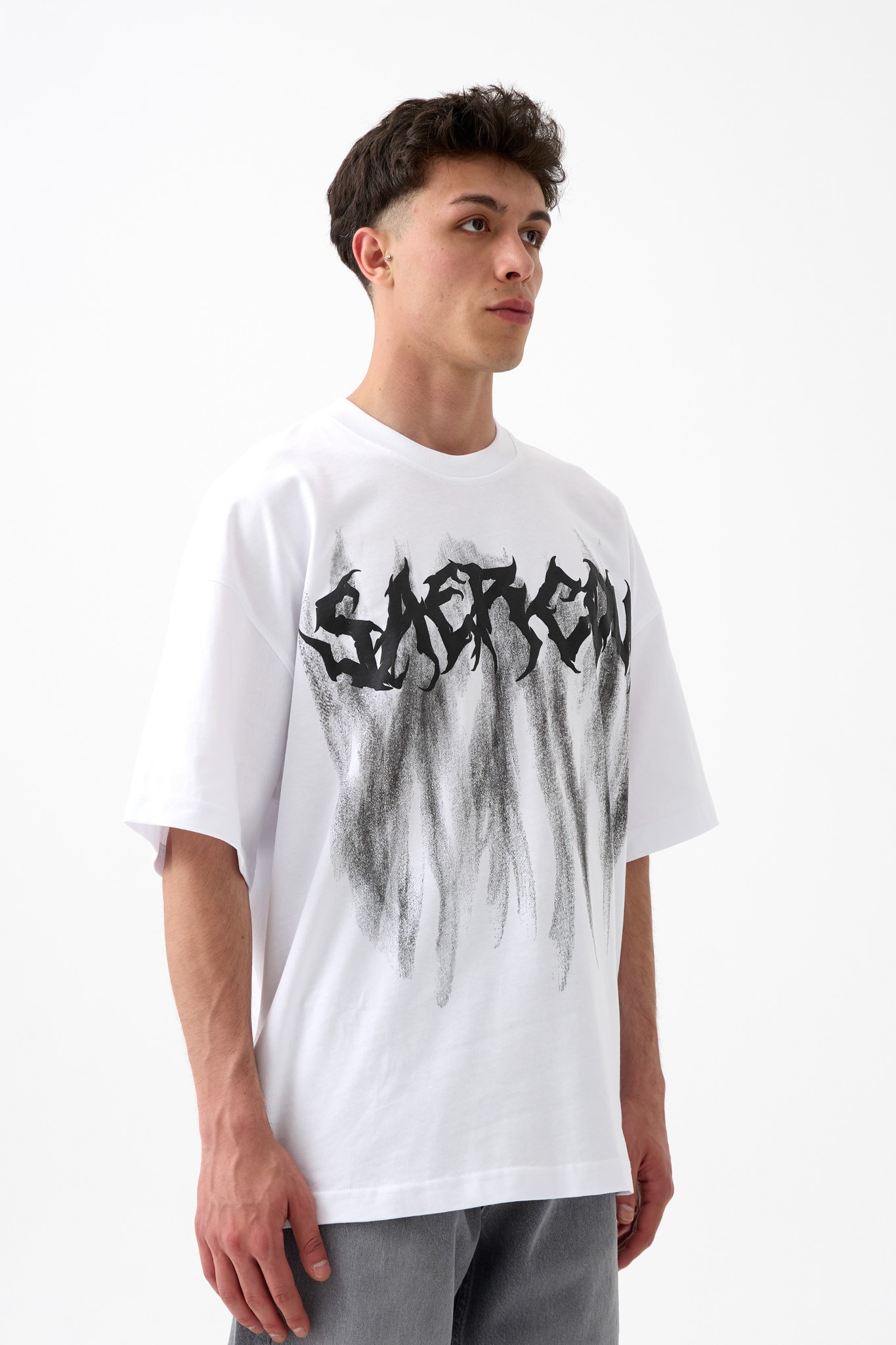 Saercow Baskılı Oversize Tişört