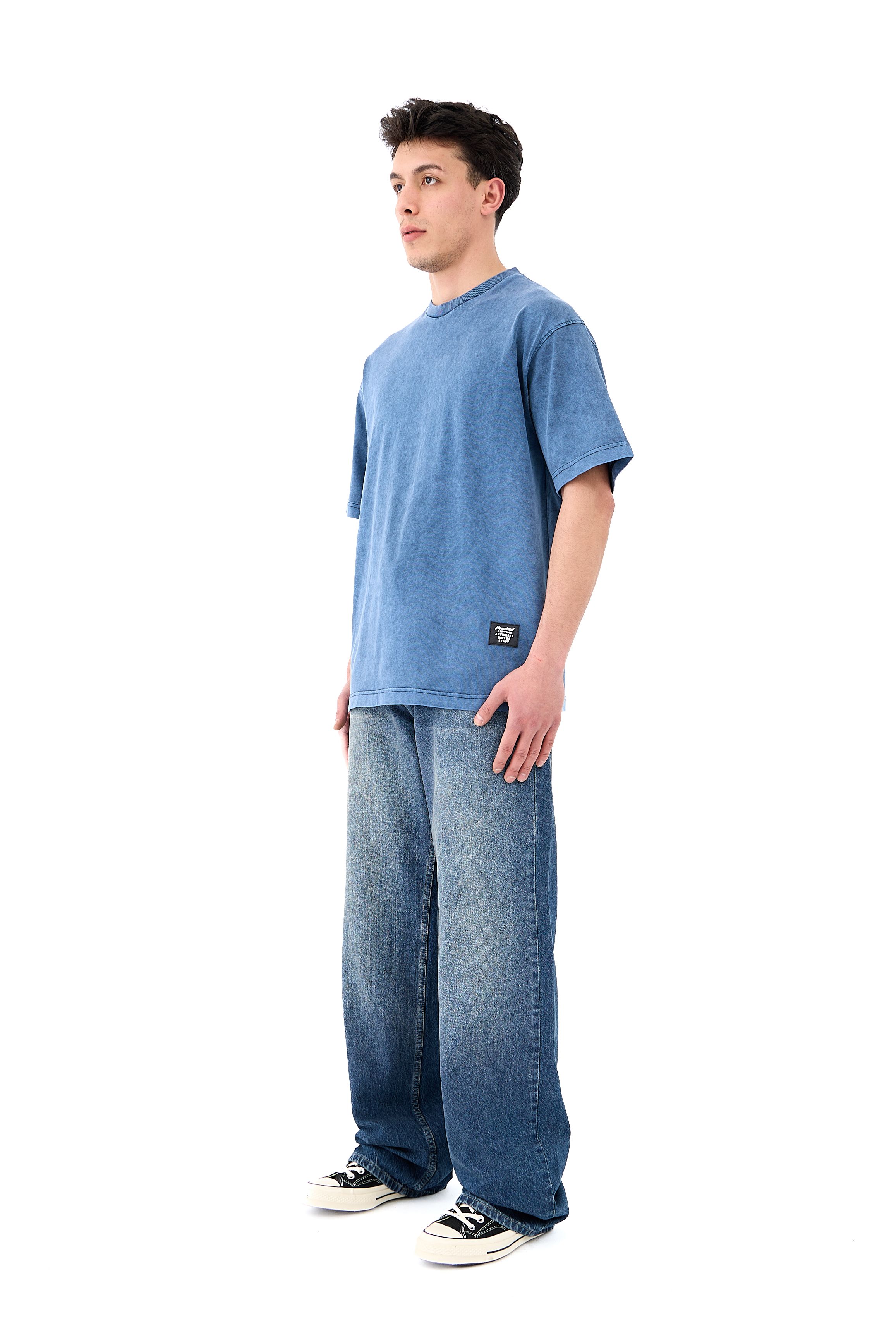Acid Washed Basic Oversize Tişört