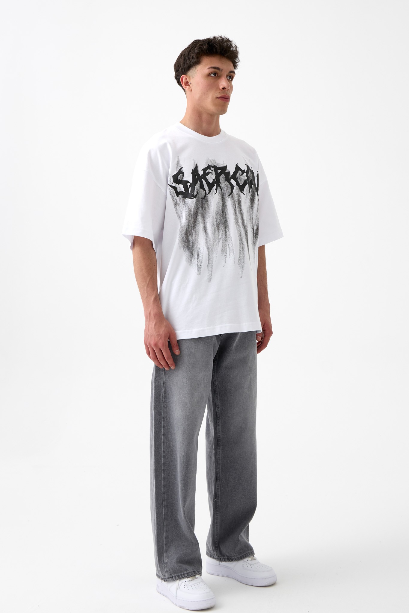Saercow Baskılı Oversize Tişört