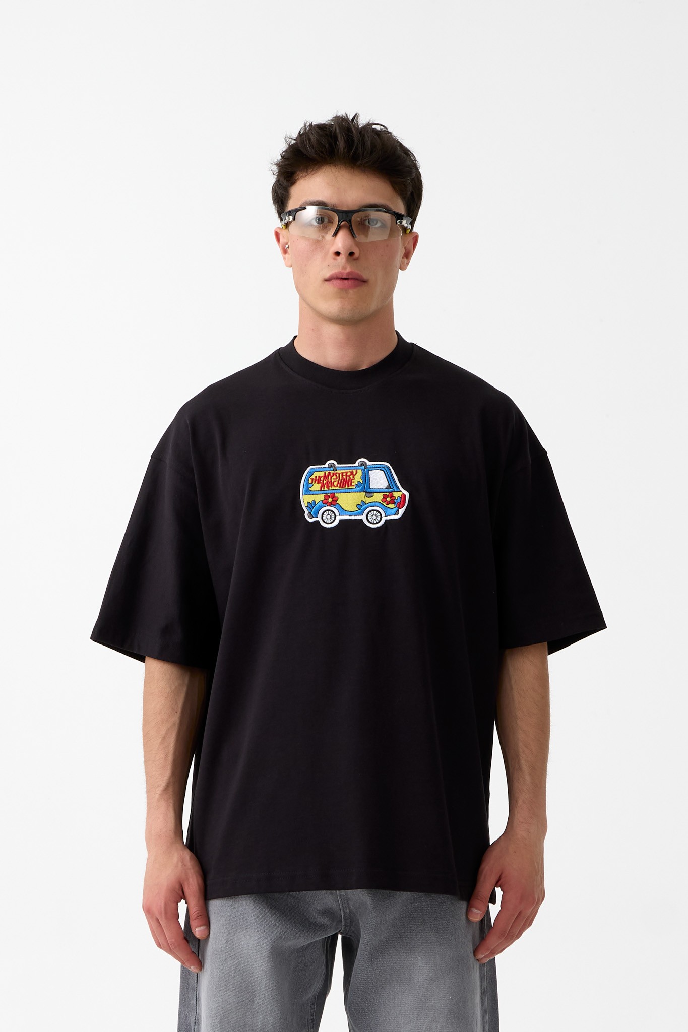 Karavan Nakışlı Oversize Tişört