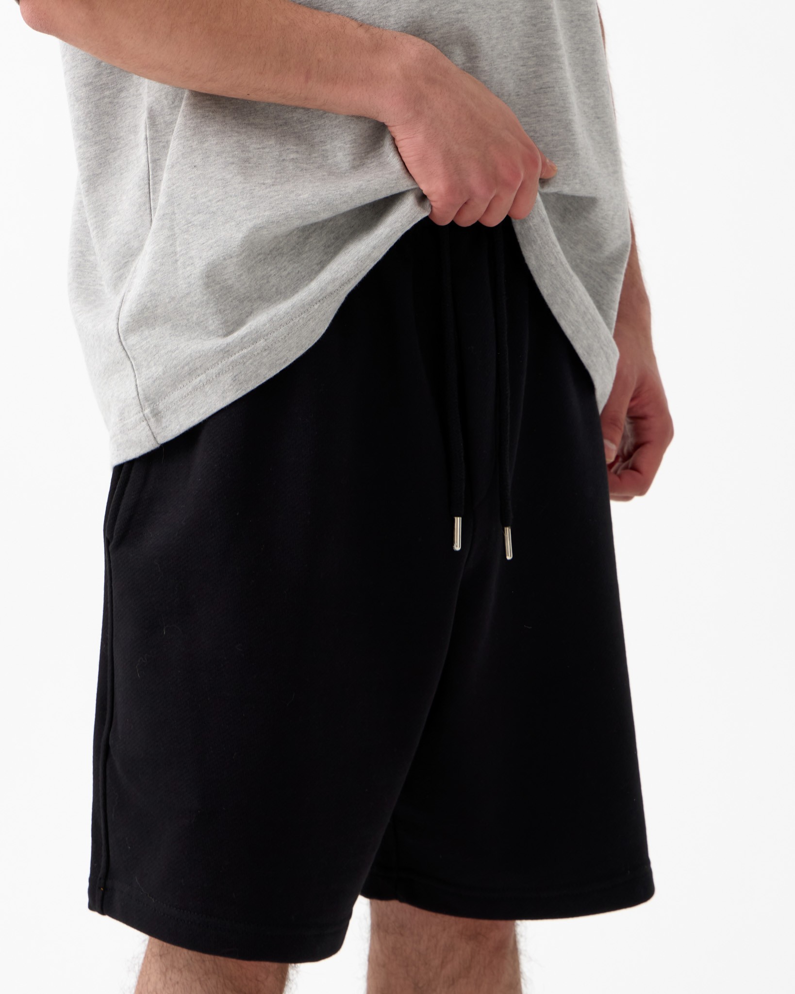 Diegonel Oversize Basic Şort - SİYAH