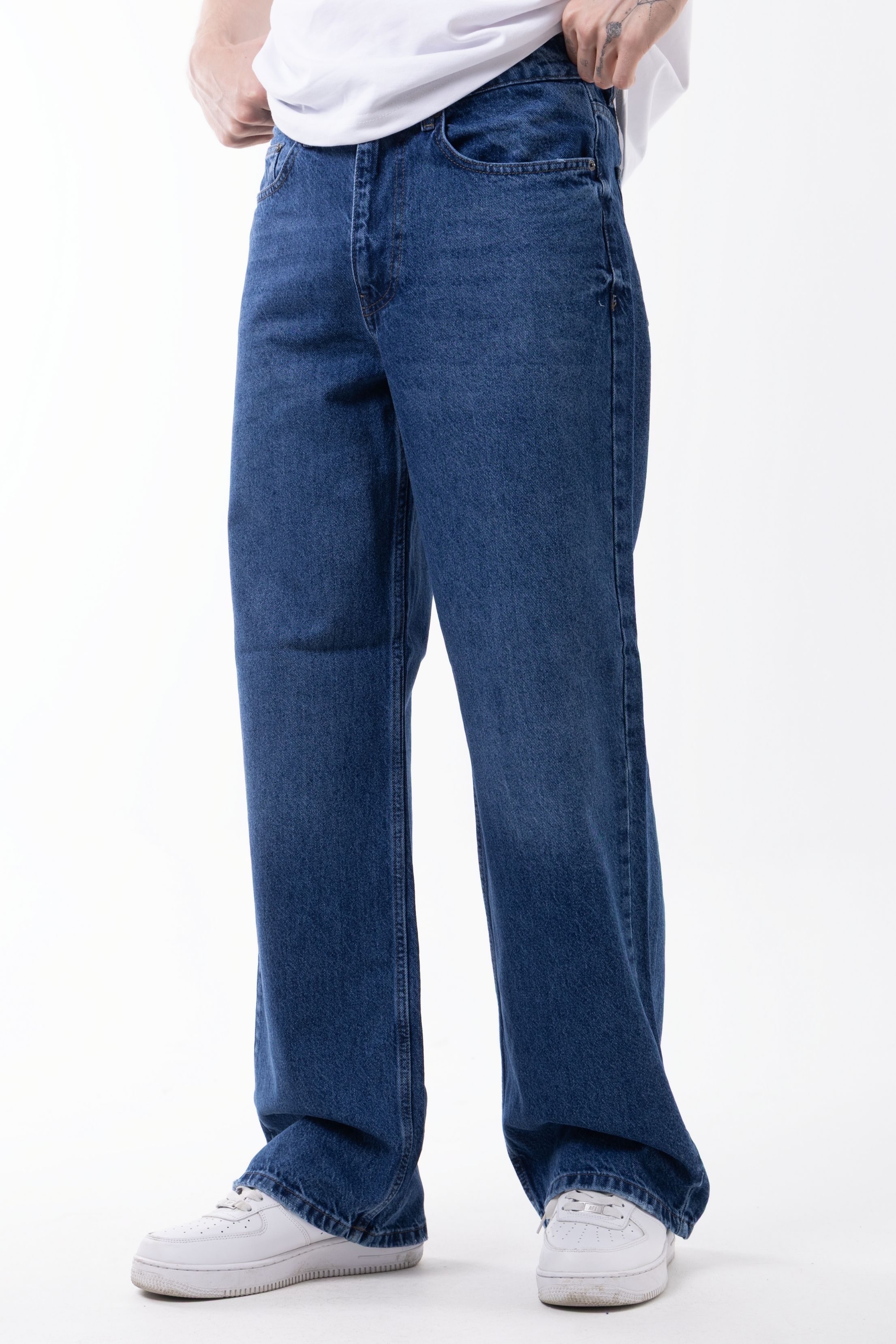 BASİC LOUSE JEANS - HARD BLUE