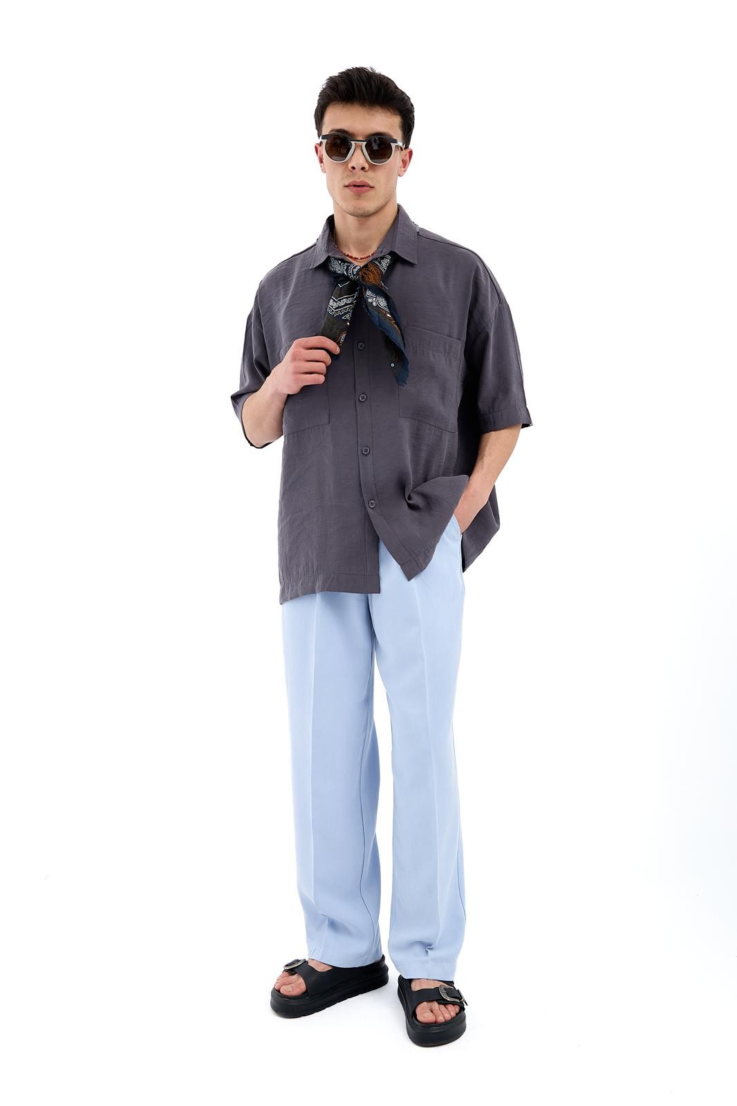 MODAL PANTOLON - BEBE MAVİSİ
