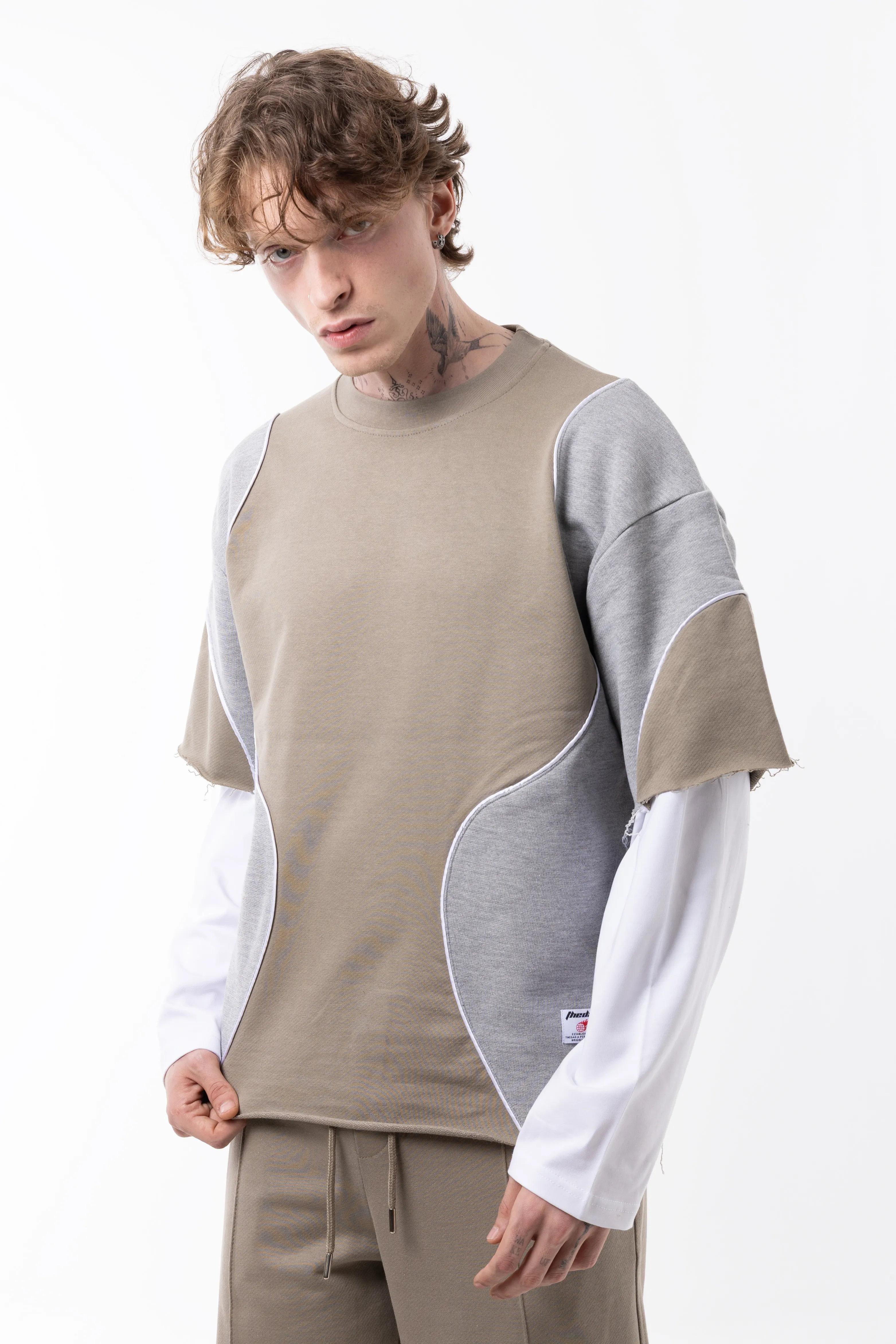 DİEGONEL ARABİYE SWEETSHİRT - VİZON