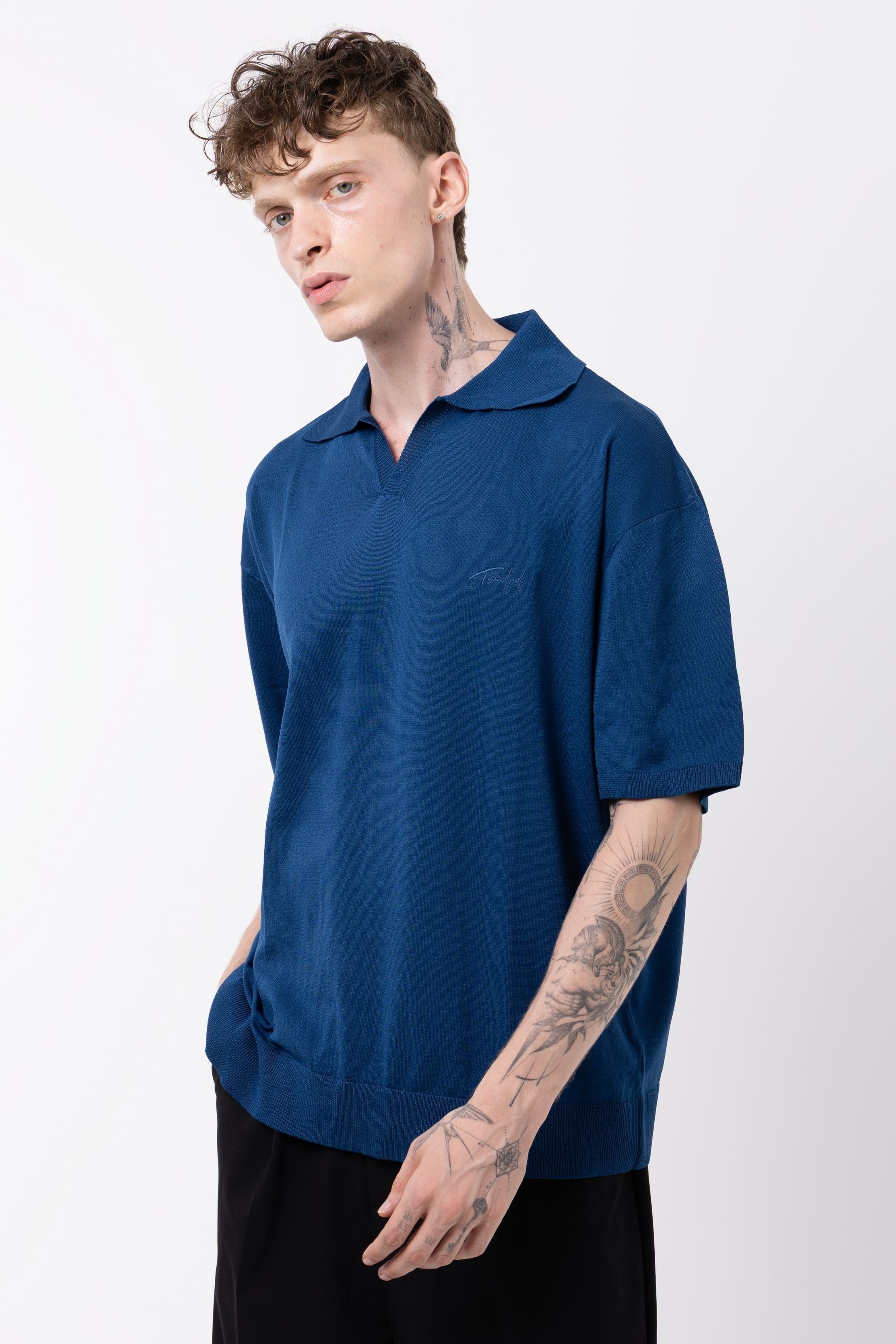 PATLI POLO YAKA CREP TRİKO