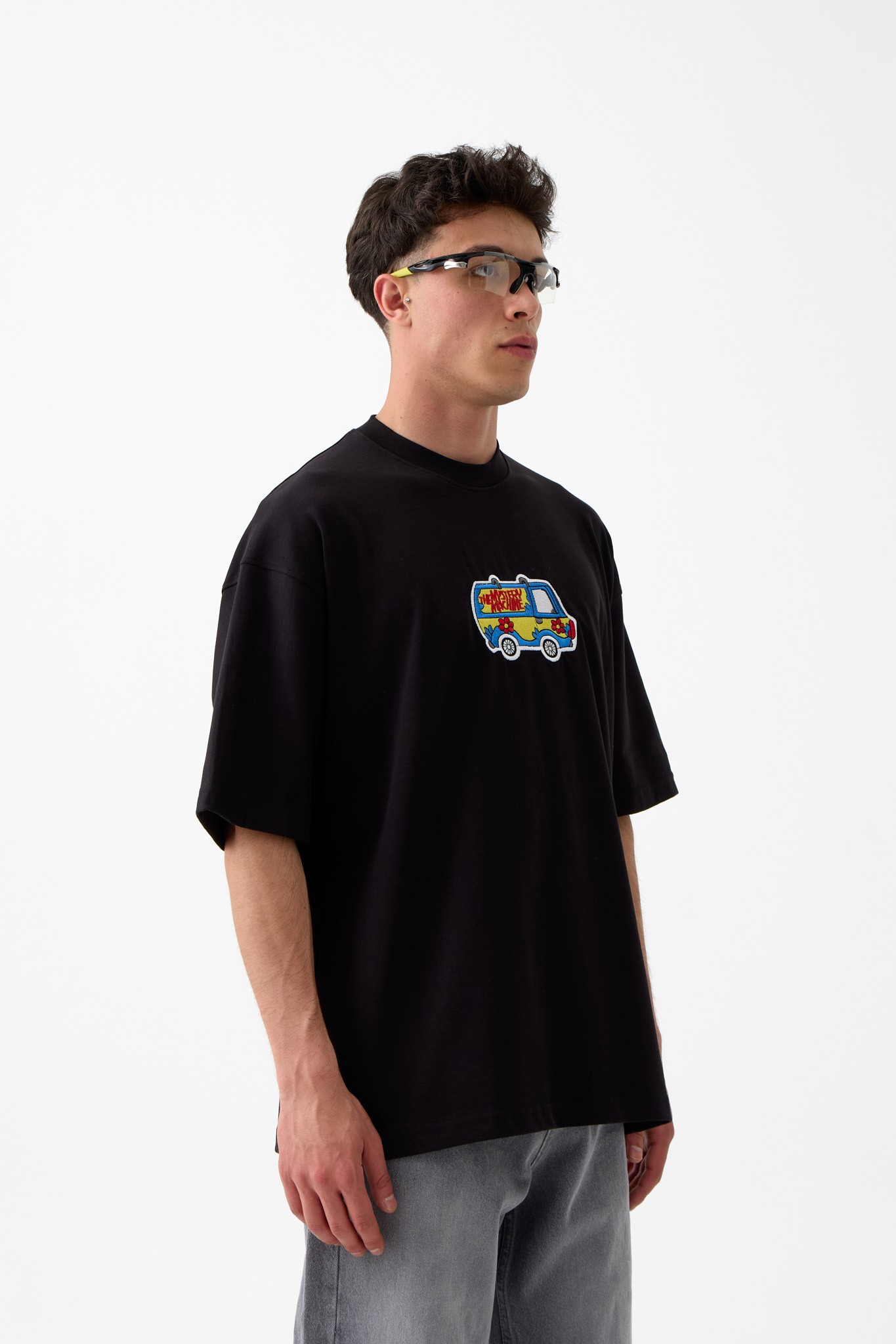 Karavan Nakışlı Oversize Tişört