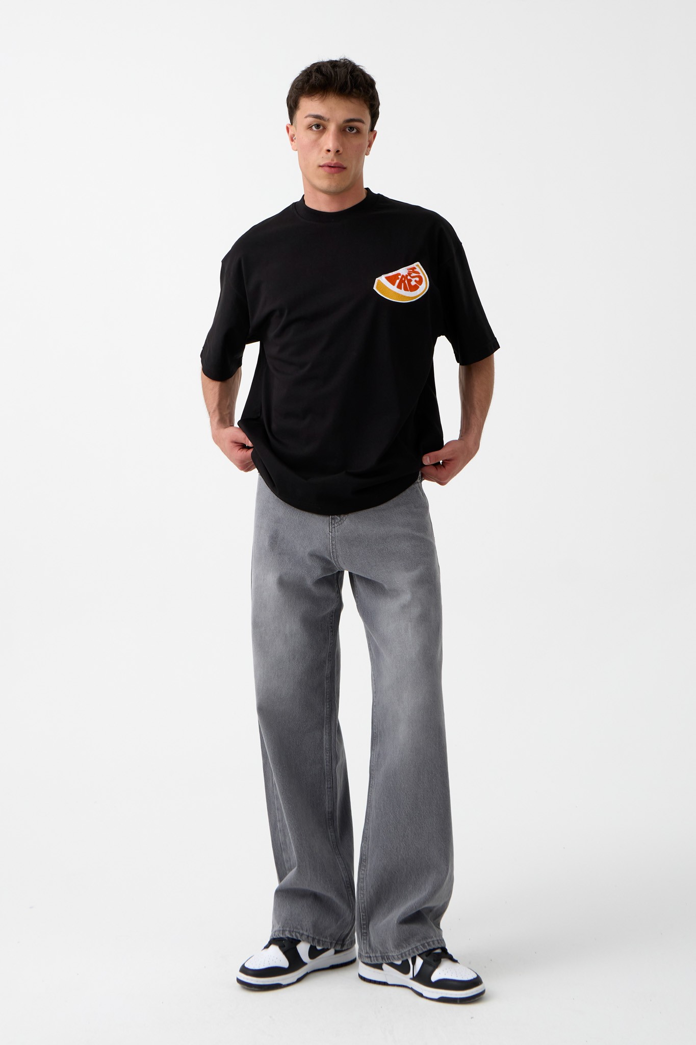 Fresh Nakışlı Oversize Tişört