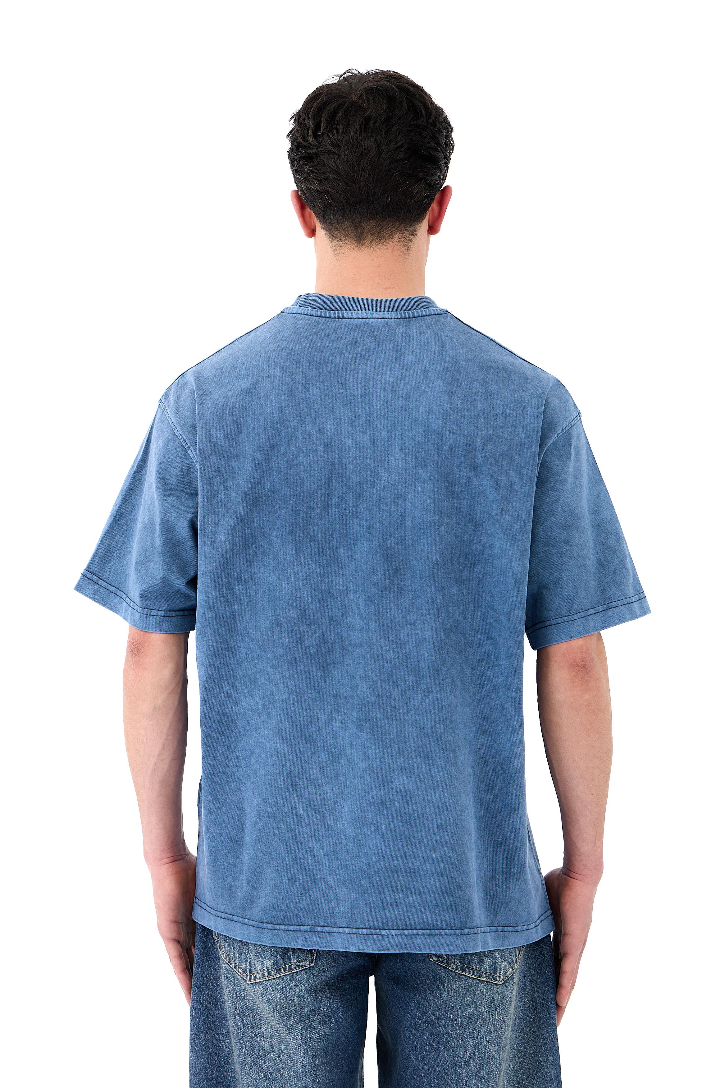 Acid Washed Basic Oversize Tişört