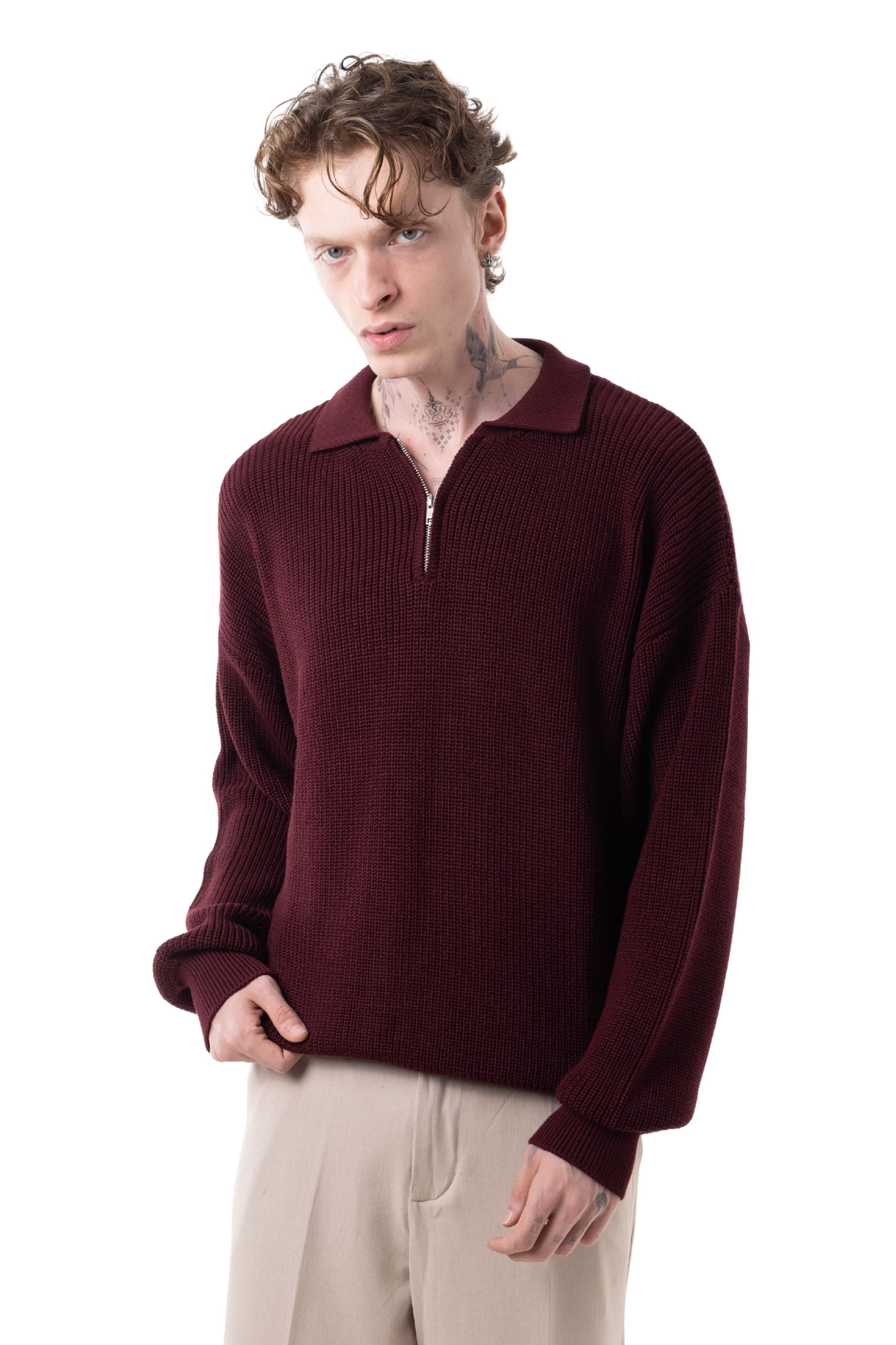 POLO YAKA TRİKO - BORDO
