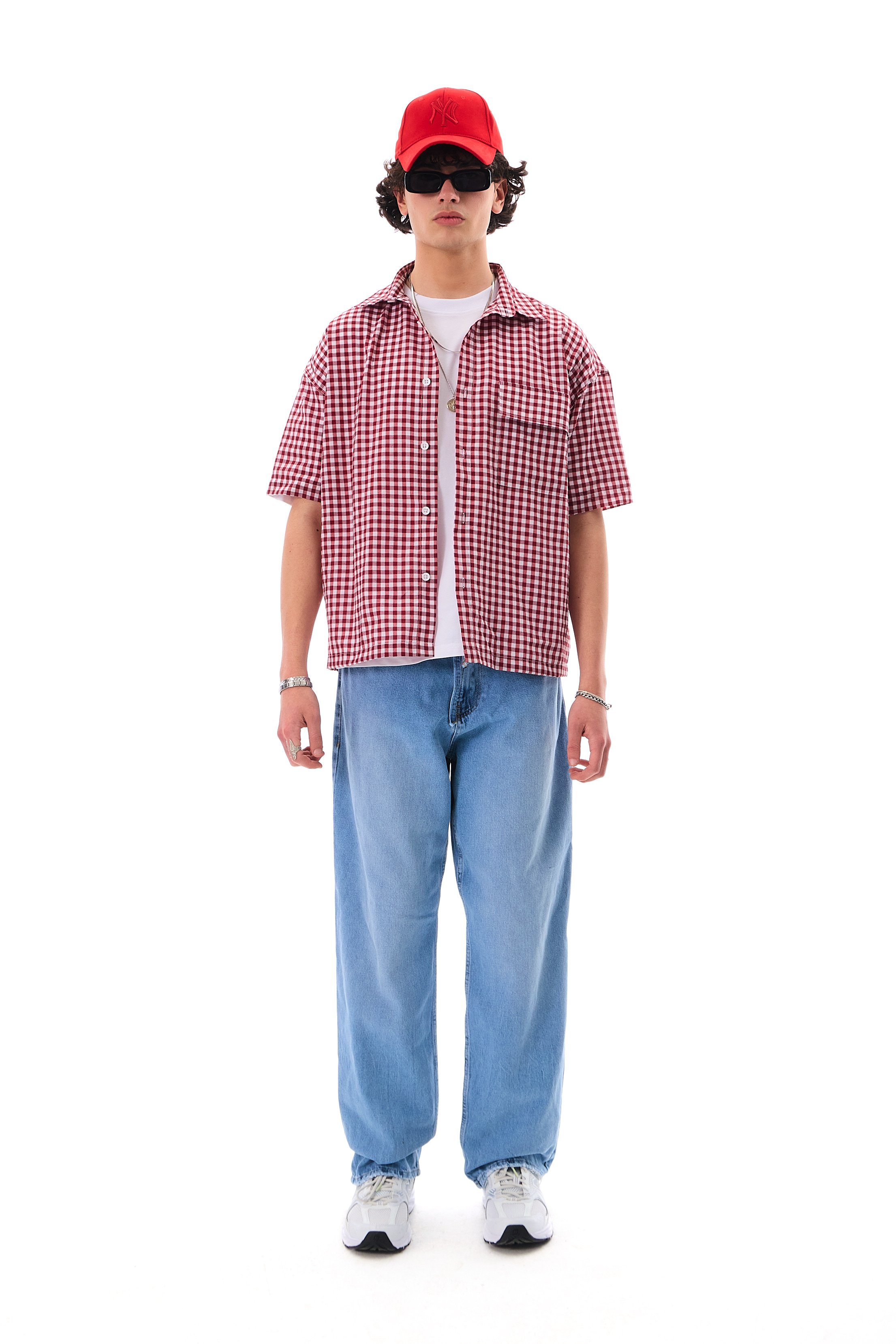 BASİC BAGGY JEANS - BLUE TİNTY