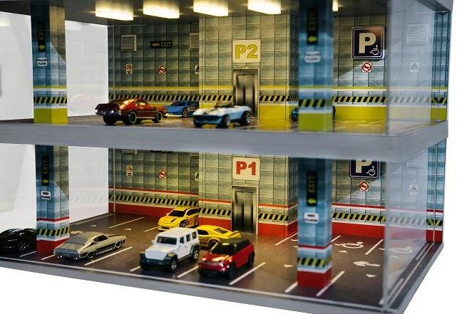 Atlantic Case 30301 1/64 Ölçek Işıklı Diorama. Model 4 Kat Kapalı Park