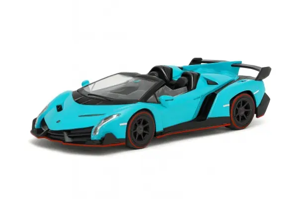 Kyosho 7040A4 1/64 Lamborghini Veneno Roadster, Mavi