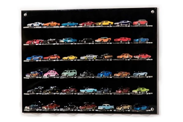 Atlantic 40115, 42 Adet 1/64 Ölçek Model Araba İçin Sergileme Ünitesi -Çarpaz Duruş-