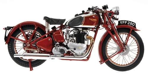 Minichamps 	122133700	1/12 Ölçek 	TRIUMPH SPEED TWIN - 1939 - Kırmızı