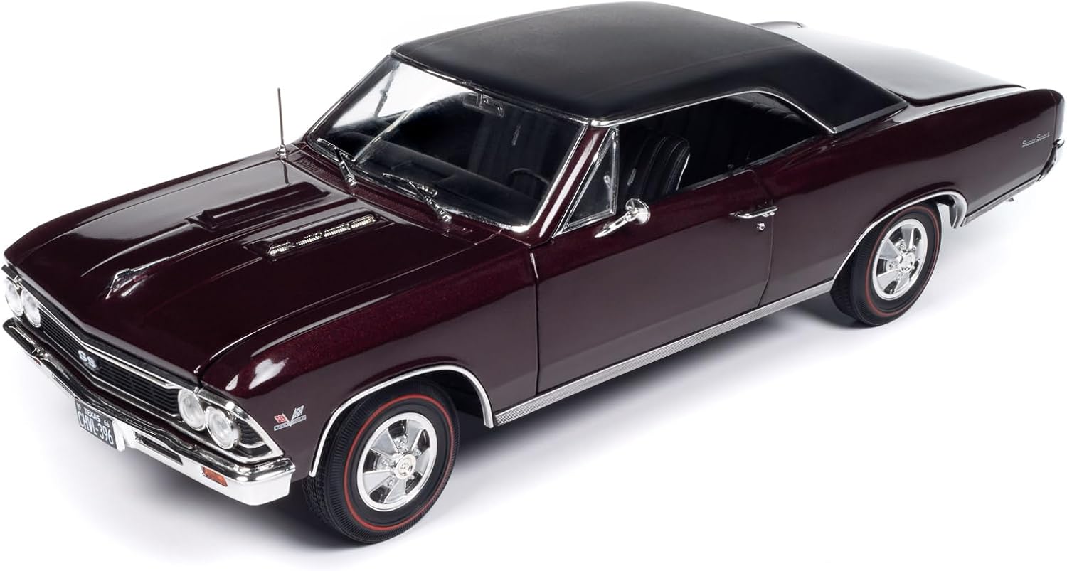 American Muscle AMM1343 1/18 Ölçek 1966 Chevrolet Chevelle Ss396, Kestane