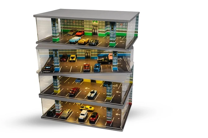 Atlantic Case 30301 1/64 Ölçek Işıklı Diorama. Model 4 Kat Kapalı Park