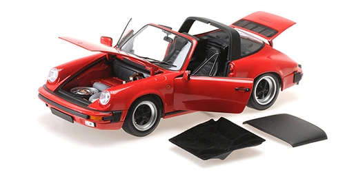 Minichamps 100063061 1/18 Ölçek PORSCHE 911 CARRERA 3.2 TARGA - 1983 - Kırmızı