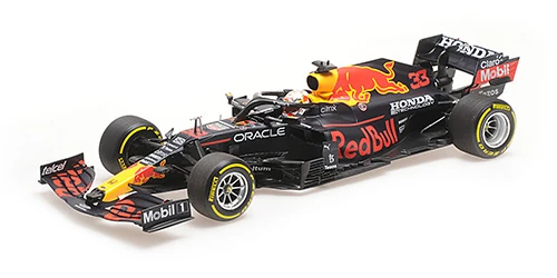 Minichamps 110211933 1/18 Ölçek RED BULL RACING HONDA  RB16B - MAX VERSTAPPEN - WINNER MEXICAN GP 2021 Limitli Üretim 1008 Adet