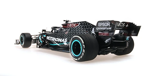 Minichamps 110200444 1/18 Ölçek MERCEDES-AMG PETRONAS F1 TEAM W11 EQ PERF. - L. HAMILTON - WINNER BRITISH GP 2020 FLAT TYRE Limitli Üretim 704 Adet