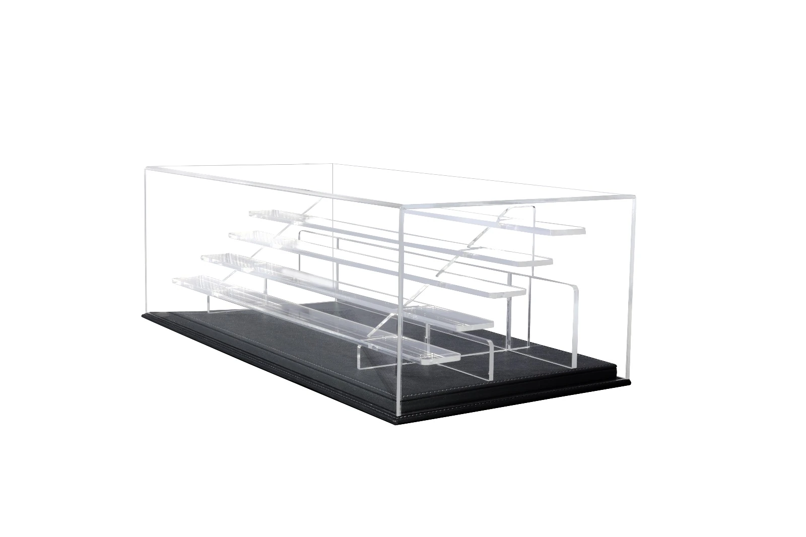 Atlantic Case 40121 1/64 Ölçek Merdiven Sergileme Ünitesi. Siyah Deri Taban ve Fanus İle Birlikte.