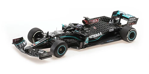 Minichamps 110200444 1/18 Ölçek MERCEDES-AMG PETRONAS F1 TEAM W11 EQ PERF. - L. HAMILTON - WINNER BRITISH GP 2020 FLAT TYRE Limitli Üretim 704 Adet