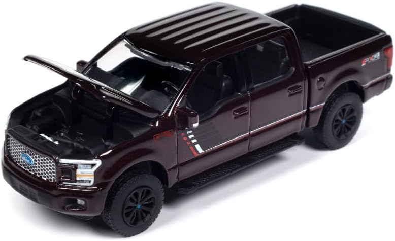 Autoworld | Awsp150B | 1/64 2020 Ford F-150 Truck *New Front Core & Wheels*, Kırmızı