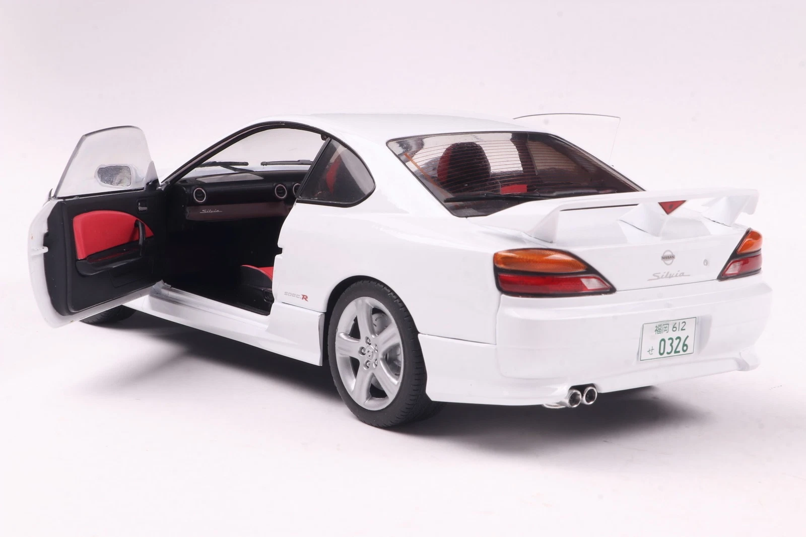Nissan Silvia S15 SPEC-R Aero Aspen 1999 1/18 Solido - Modèle Réduit Coupé JDM Culte Nissan Silvia 1999